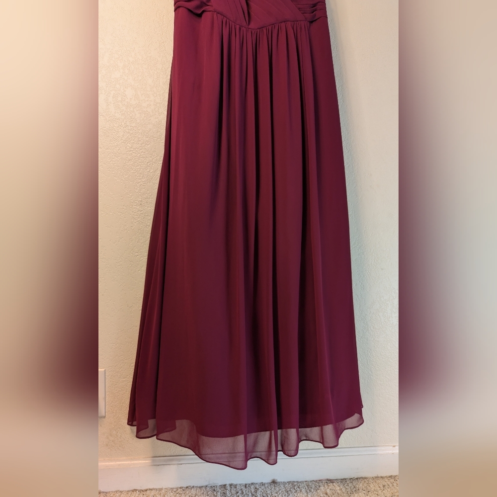 Bill Levkoff Burgundy Evening Gown - Picture 6 of 6